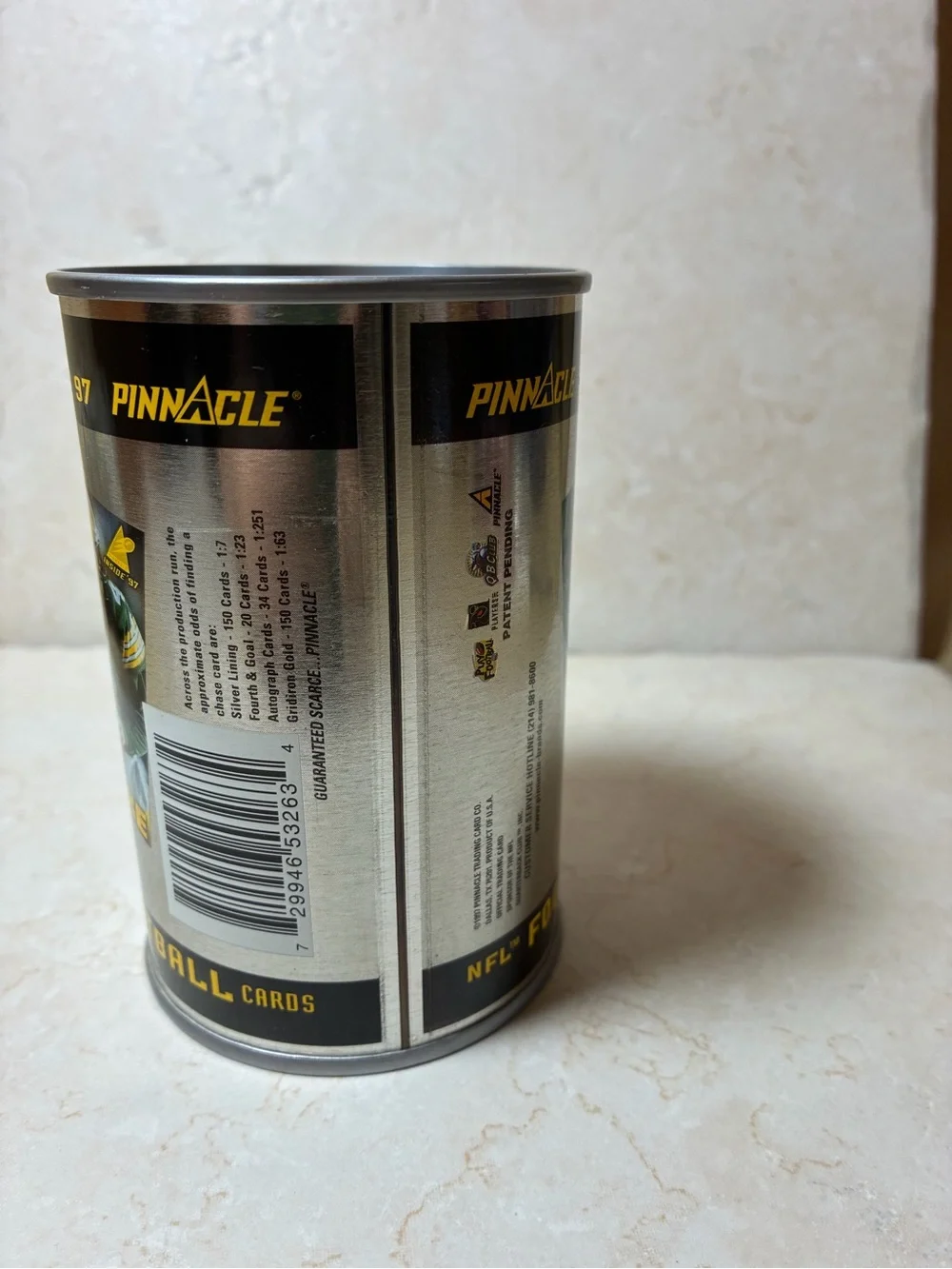 1997 Pinnacle Inside MVP Brett Favre Sealed Silver Card Can
